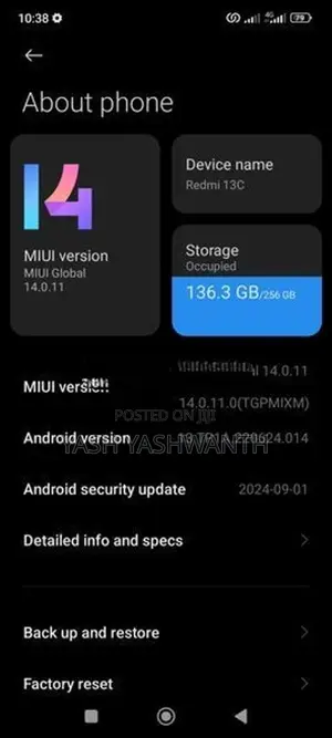 Xiaomi Redmi 13C Black (Used)