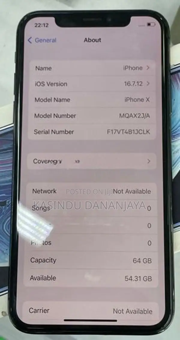 Apple iPhone X IP (Used)