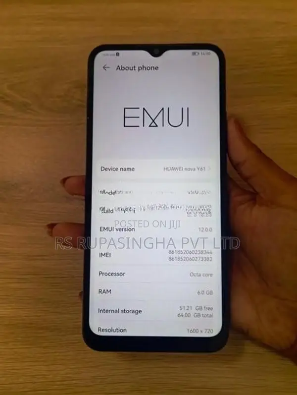 Huawei Nova Y61 6GB,64GB (Used)
