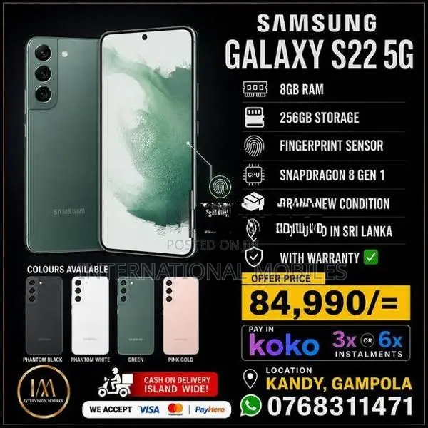 Samsung Galaxy S22 Fullset 5G (Used)