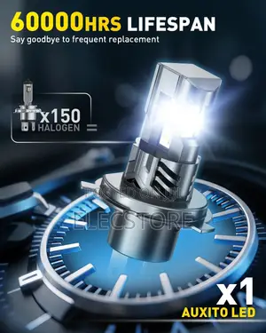 Super Bright AUXITO H4 Hi/Lo Beam 30000LM 70W T/Fan LED Headlight Bulb