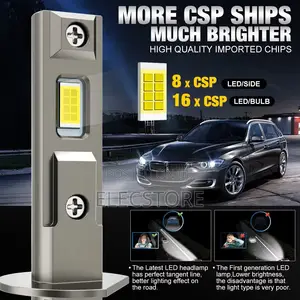 XSTORM H1 Led Headlights Bulbs 120W 20000LM Canbus Headlamp Fog Lamps