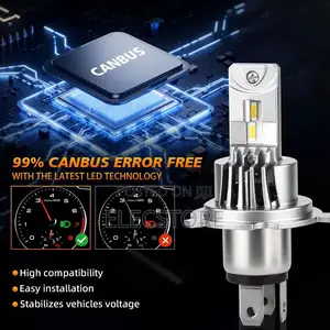 2Pcs New H4/Hb2 LED Car Headlight Bulbs High/Low Beam White 12V