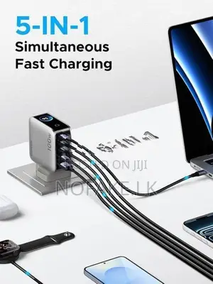 UGREEN 100W Nexode Pro GAN Fast Charger 5 in 1 Adapter
