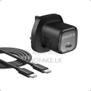 Anker 30W Zolo Adapter with type-C to C Cable 3.0 PD Charger