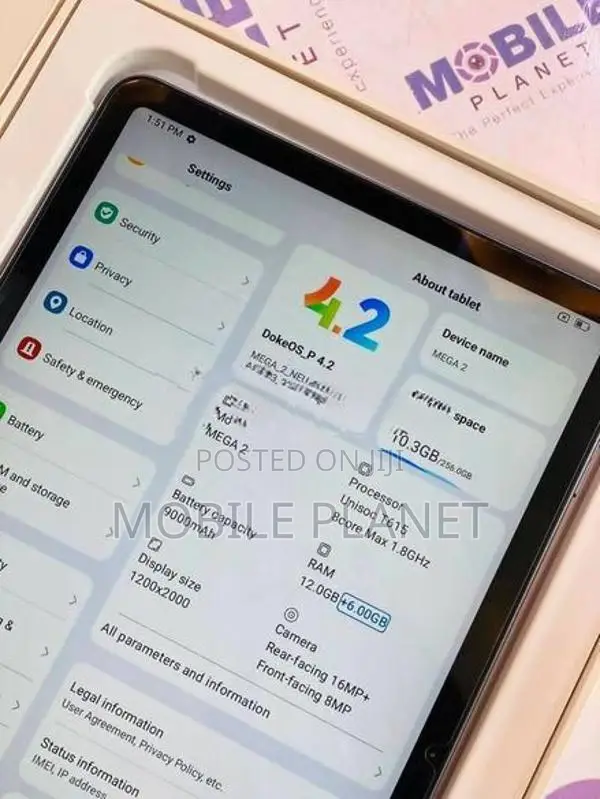 Black view mega 2 12GB 256GB (Used)