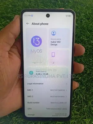 ZTE Nubia V60 256GB (Used)