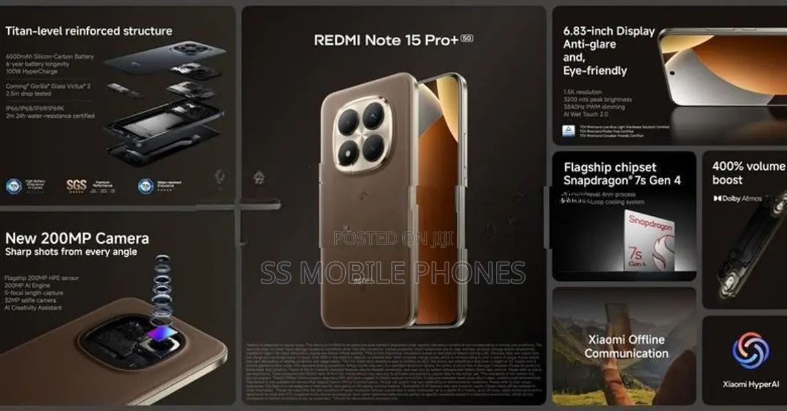 Xiaomi Redmi Note 15 Pro+ 8/256GB (Brand New)