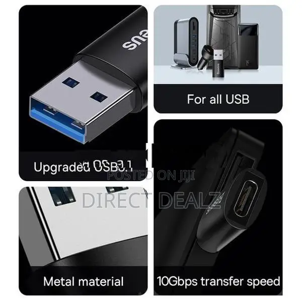 Baseus Ingenuity Series Mini OTG Adapter USB 3.1 to Type-C