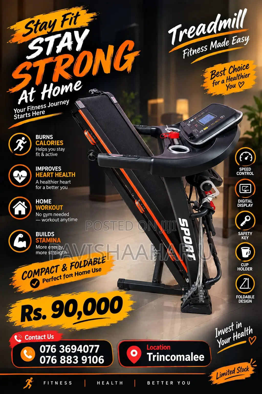 Foldable Home Treadmill