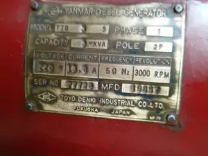 Generator (Yanmar Diesel Generator)
