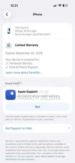 Apple iPhone 16 Pro Max 20w Adapter (Used)