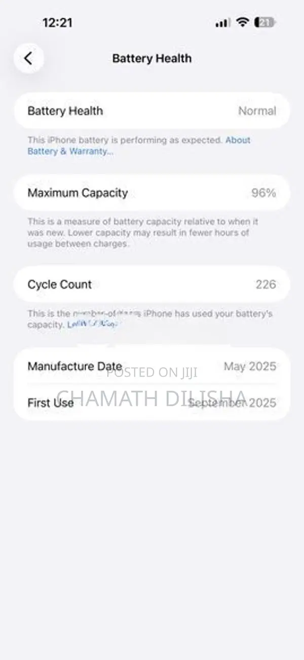 Apple iPhone 16 Pro Max 20w Adapter (Used)