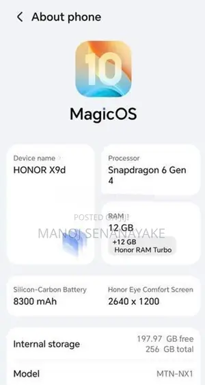 Honor x9d (Used)