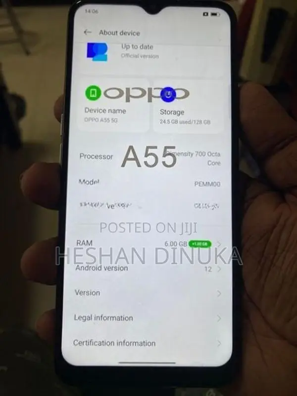 Oppo A56 6GB+4GB 128GB (Brand New)