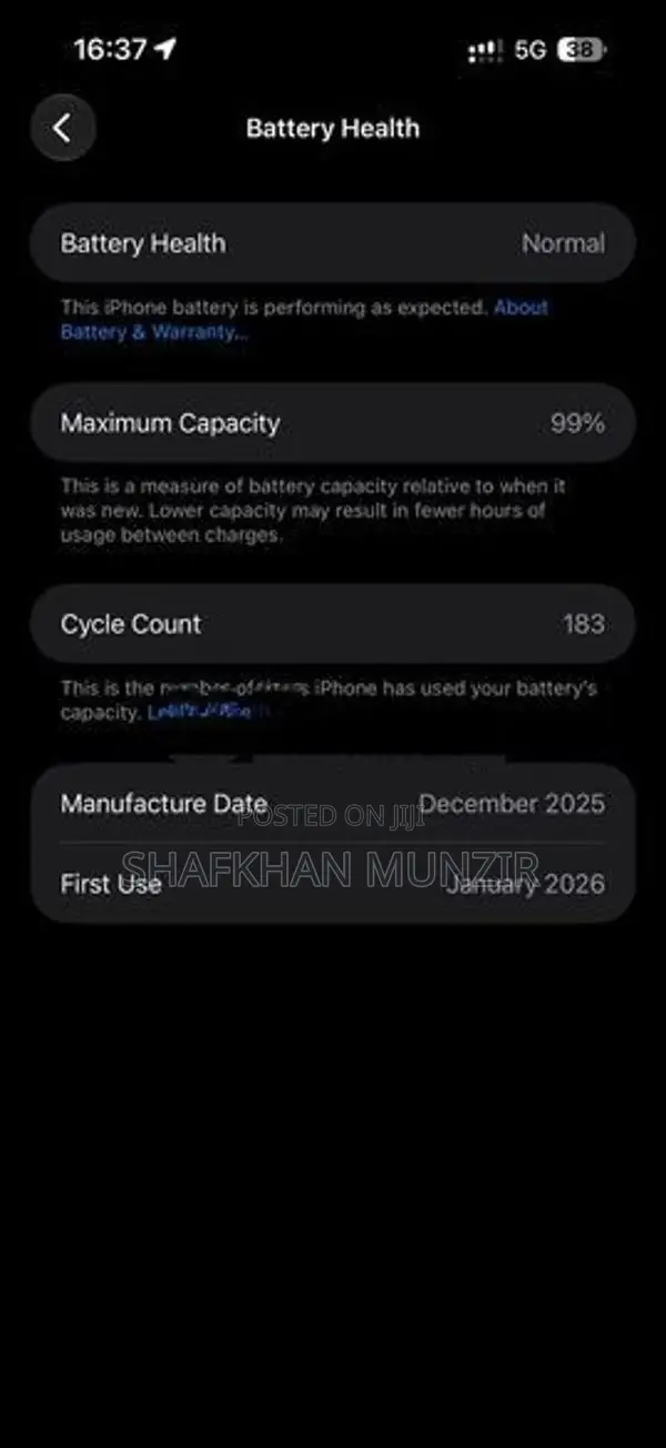 Apple iPhone 17 Pro Max XA (Used)