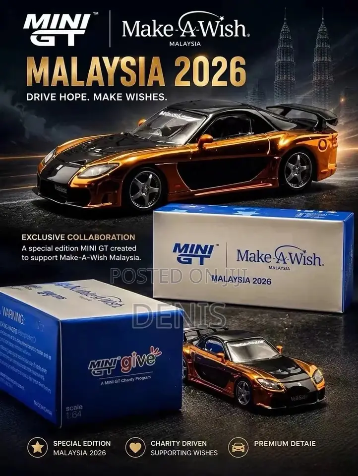 Mini GT Make a Wish Malaysia Veilside Mazda RX7