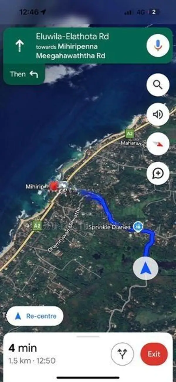 Tranquil Land for Sale in Unawatuna
