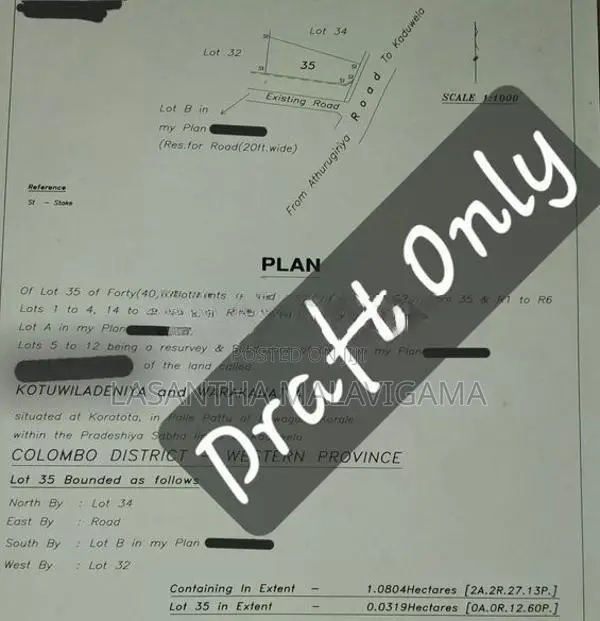 Main Road Facing 12.6 Perch Land for Sale Athurugiriya