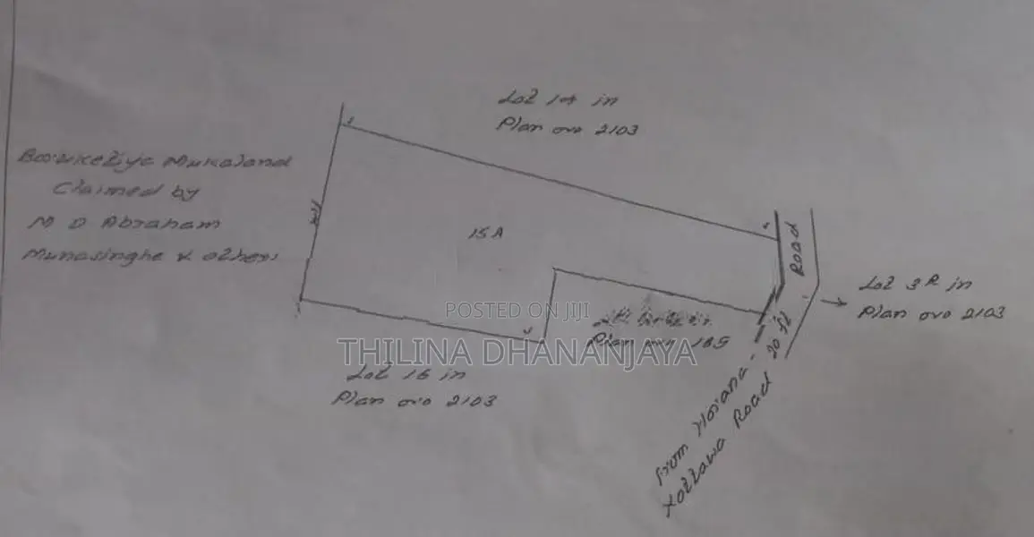 Land For Sale In Homagama