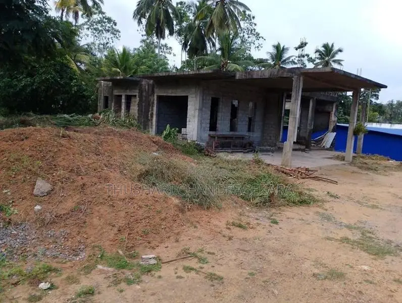 Land with Half Build House Near Diyagama Junction