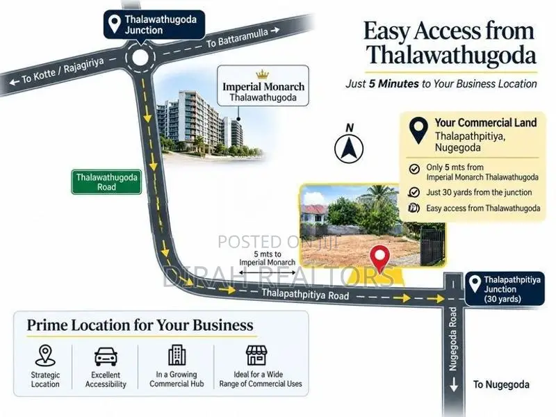 Prime Commercial Land for Lease | Thalapathpitiya (ZR-0022)