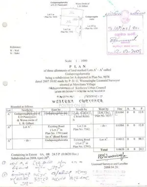 12 Perch Blocks of Residential Land-Piliyandala