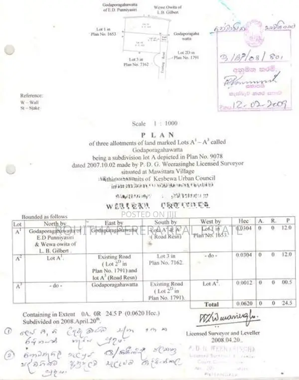 12 Perch Blocks of Residential Land-Piliyandala