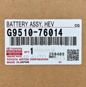Toyota Aqua Brand New Hybrid Battery