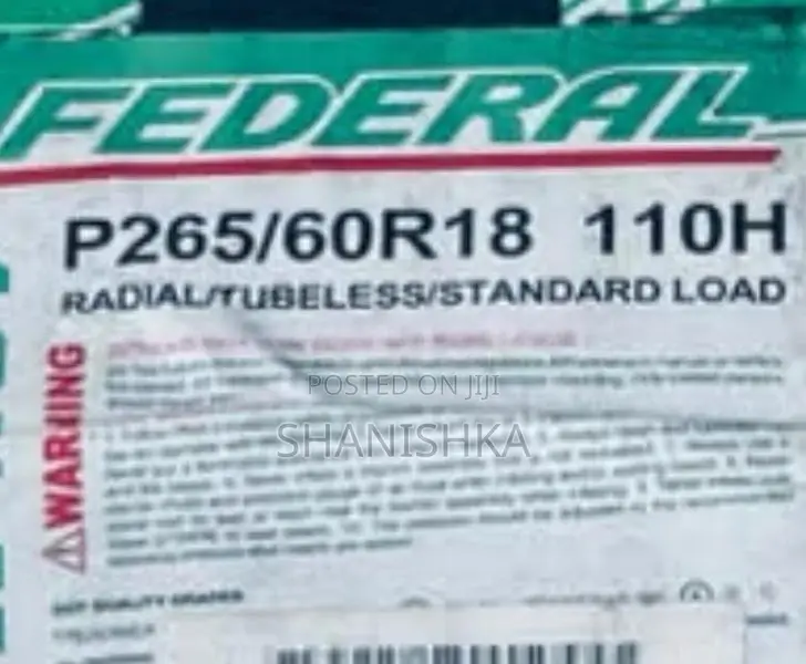 Federal p265/60r18 Tires