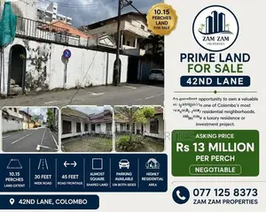 Prime Land For Sale In Wellawatta Colombo 06
