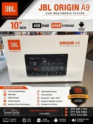 JBL A9 10 Inch Android Car Multimedia Player 4GB RAM 64GB