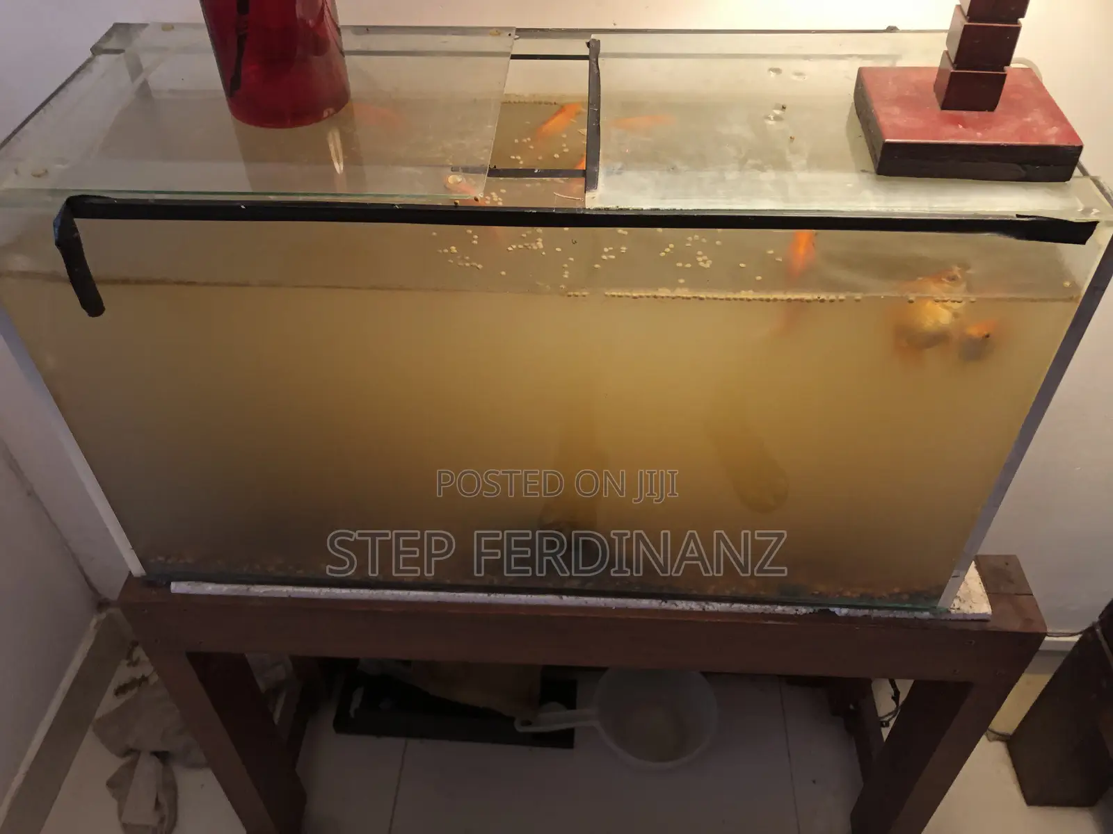 Fish Tank, Stand, 2 Oxygen With Fish