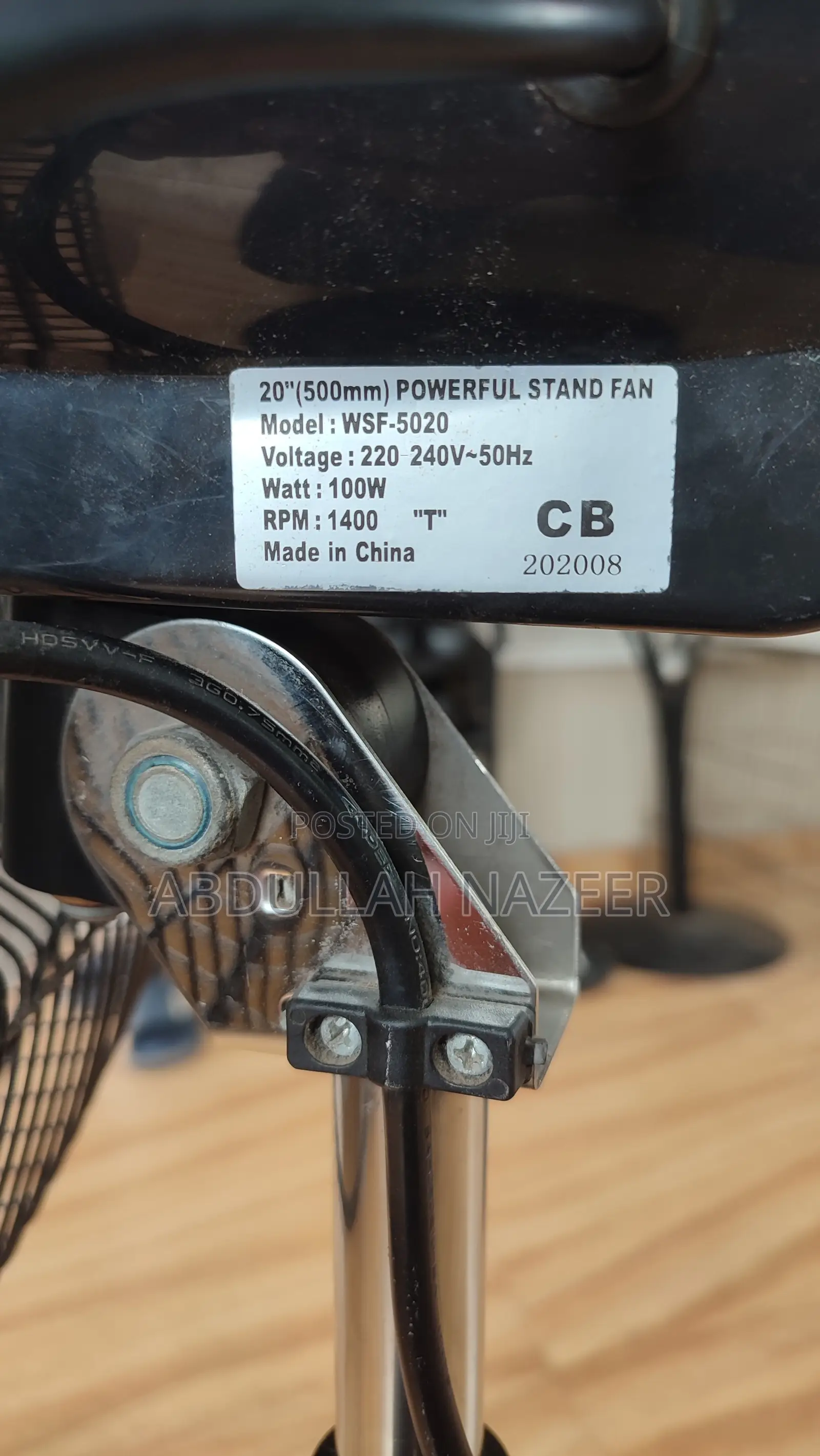 Wipro Industrial Stand Fan 20"