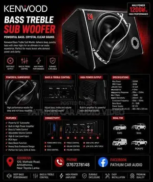 Bass Treble Sub Woofer Kenwood
