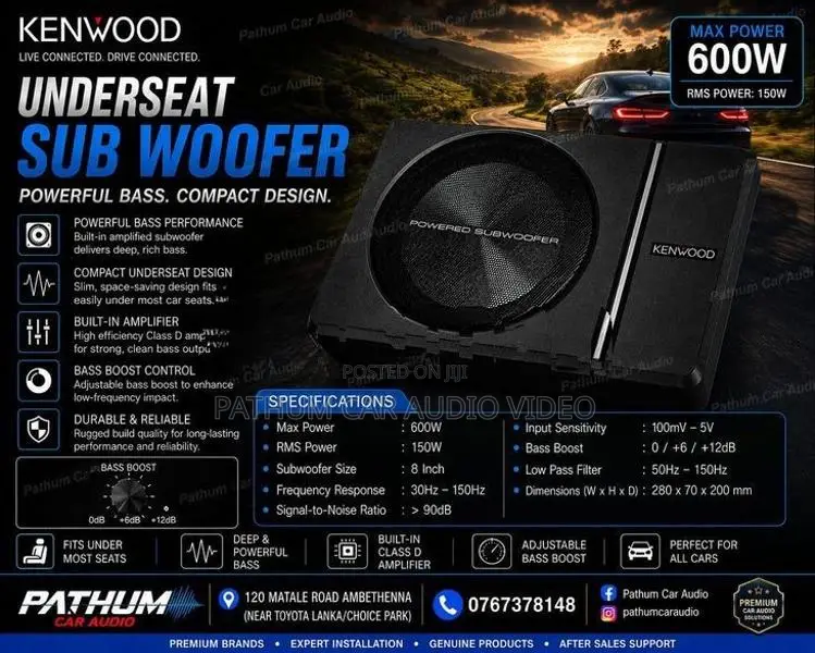 Underseat Sub Woofer Kenwood