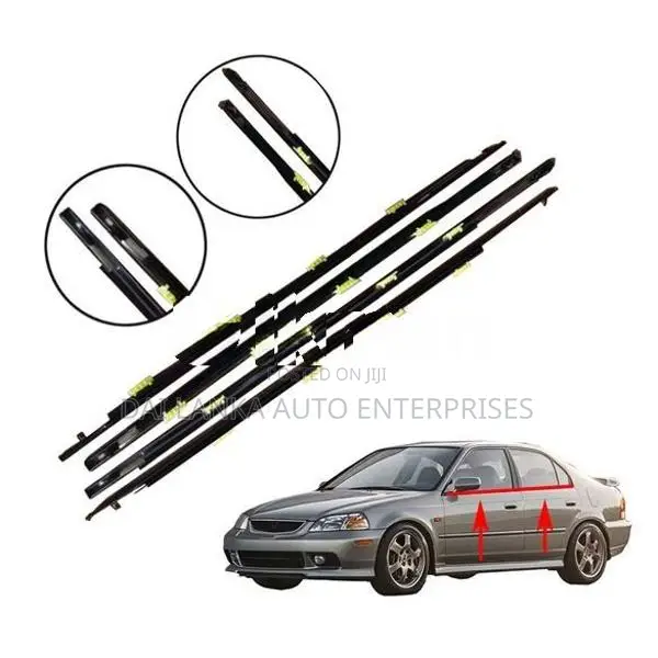 Honda Civic Ek3 Black Weather strip Set