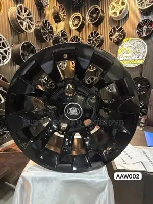 16X8 5X165.1 BLACK ALLOY WHEEL