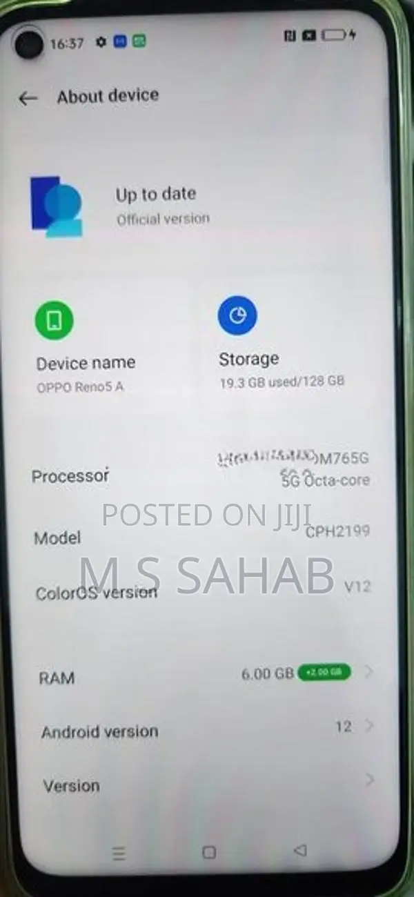 Oppo Reno 5 A (Used)