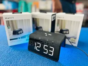 WIRELESS CHARGER (NEW) ALARM CLOCK - HAVIT W320