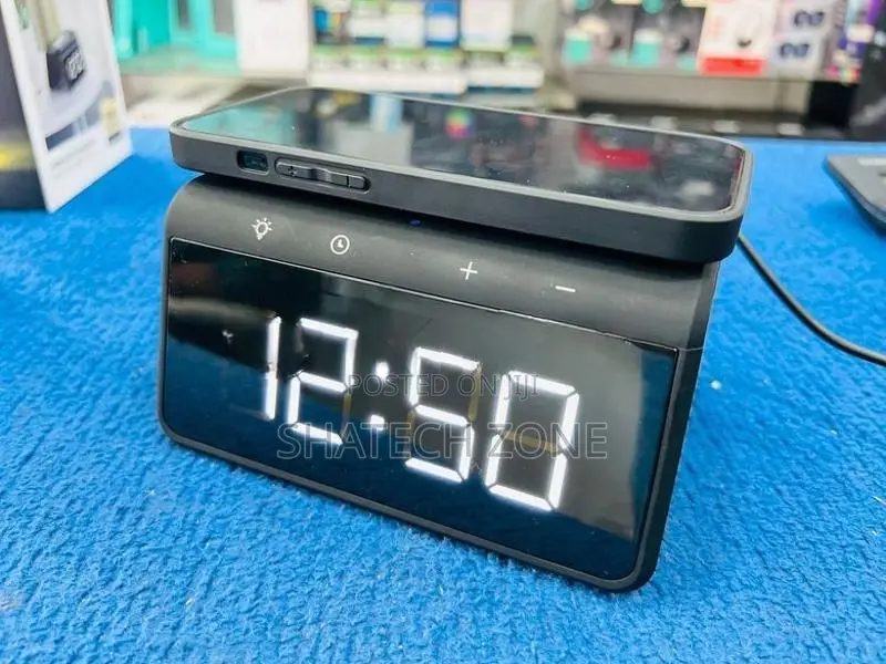 WIRELESS CHARGER (NEW) ALARM CLOCK - HAVIT W320