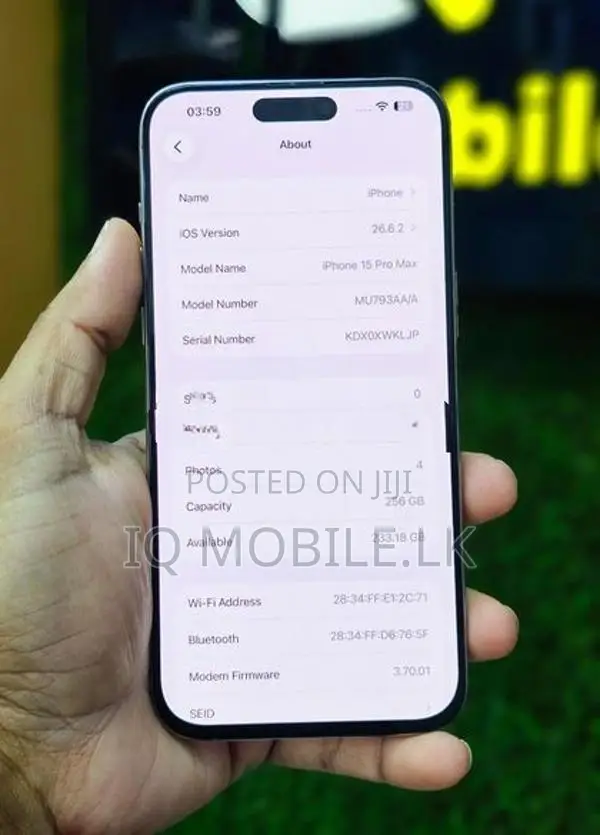 Apple iPhone 15 Pro Max 256GB Fullset (Used)