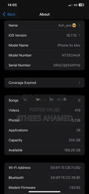 Apple iPhone XS Max (Used)