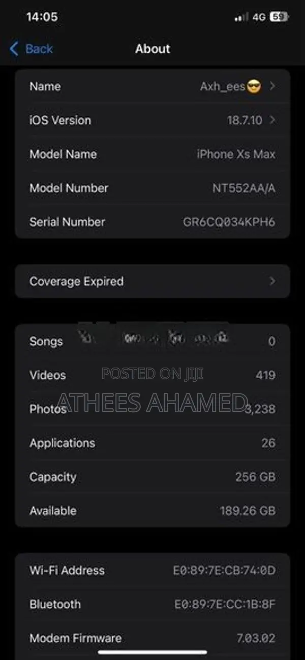 Apple iPhone XS Max (Used)