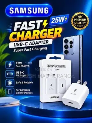 Samsung 25W Fast Charger | USB-C PD Adapter Super Charging