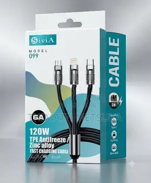 SiviA 120W 3-in-1 Fast Charging Cable (Model 099)