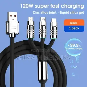 SiviA 120W 3-in-1 Fast Charging Cable (Model 099)