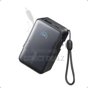 Anker Nano Power Bank 45W 10000mAh with Built-In Retractable USB-C Cab