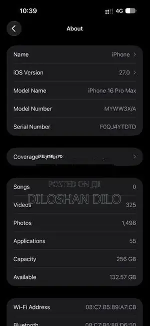 Apple iPhone 16 Pro Max (Used)