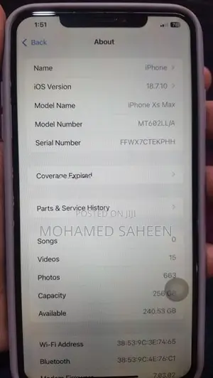 Apple iPhone XS Max (Used)